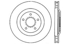 StopTech 04 & 08 Cadillac XLR/XLR-V / 97-04 Chevy Corvette Slotted & Drilled Front Left Rotor