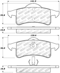 StopTech Sport Brake Pads w/Shims and Hardware