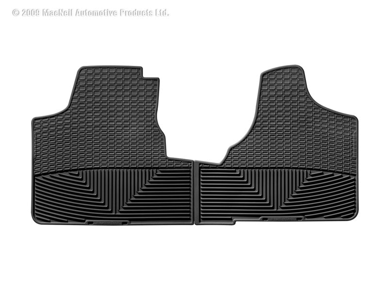 WeatherTech 03 Chrysler Voyager Short WB Front Rubber Mats - Black