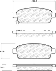 StopTech Street Select Brake Pads - Rear