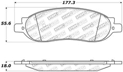 StopTech Sport Brake Pads w/Shims and Hardware - Rear