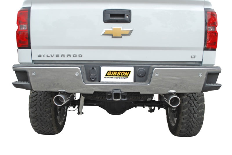 Gibson 14-18 Chevrolet Silverado 1500 LT 5.3L 3in/2.25in Cat-Back Dual Split Exhaust - Stainless