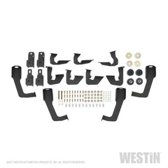 Westin/HDX 07-18 Chevrolet Silverado (Excl. Classic) 6.5ft. Bed Drop W2W Nerf Step Bars - Tex. Blk