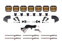 Diode Dynamics Bronco SS5 Sport CrossLink Windshield - Yellow Combo Lightbar Kit