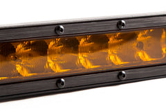Diode Dynamics 12 In LED Light Bar Single Row Straight - Amber Driving Each Stage Series