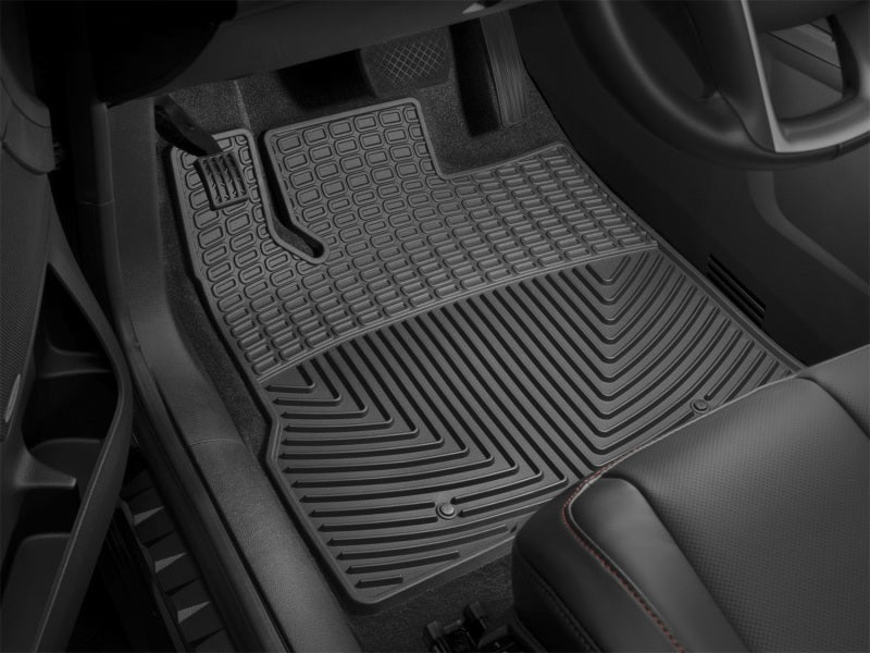 WeatherTech 14+ Chevrolet Silverado Front Rubber Mats - Black