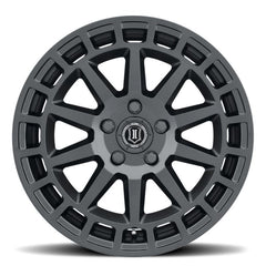 ICON Journey 17x8 5x4.5 38mm Offset 6in BS Satin Black Wheel