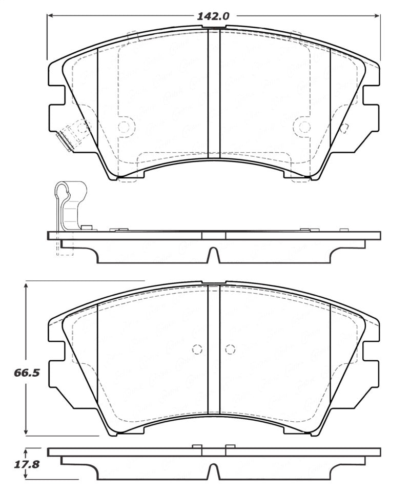 StopTech Performance Front Brake Pads 11-16 Chevy Caprice