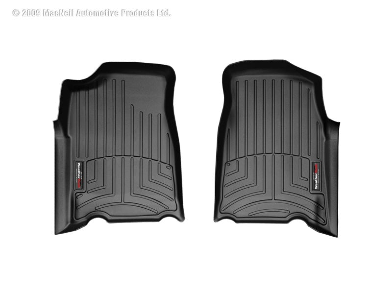 WeatherTech 04+ GMC Canyon Ext Cab Front FloorLiner - Black