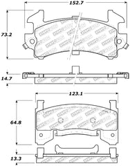 StopTech Sport Brake Pads w/Shims and Hardware - Front