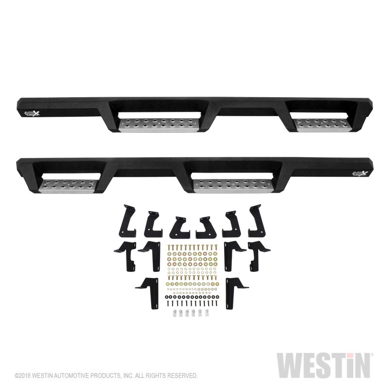 Westin/HDX 2018 Jeep Wrangler JL Unlimited Drop Nerf Step Bars - Textured Black