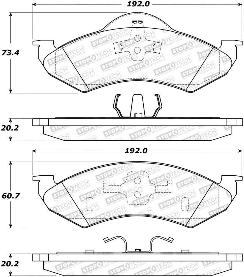 StopTech Street Select Brake Pads