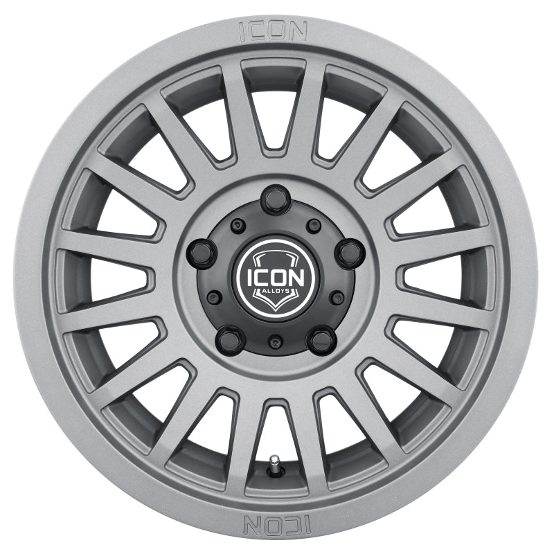 ICON Recon SLX 18x9 6x135 BP 6mm Offset 5.25in BS 87.1mm Hub Bore Charcoal Wheel