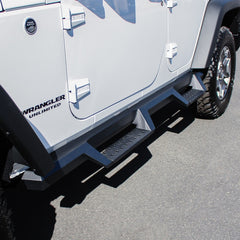 Westin/HDX 07-17 Jeep Wrangler Unlimited Drop Nerf Step Bars - Textured Black