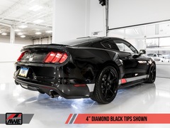 AWE Tuning S550 Mustang GT Cat-back Exhaust - Track Edition (Diamond Black Tips)