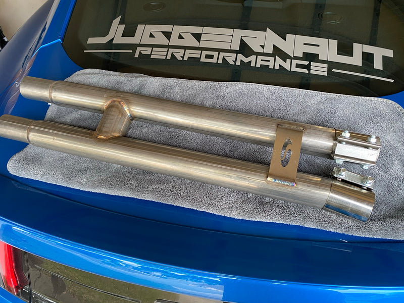 Steeda Mustang GT 5.0L Coyote 304 Stainless Resonator Delete H-Pipe (2018-2021)