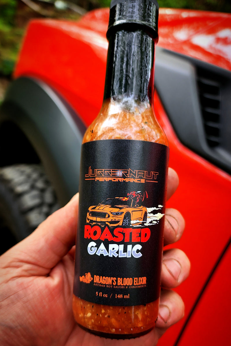 JP Hot Sauce Roasted Garlic - Dragon's Blood Elixir - SHOP LOCAL