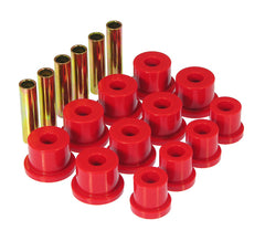 Prothane 81-87 GM K30 Rear Spring & Shackle Bushings (w/ 1 3/8in OD Frame Shackle Bush) - Red