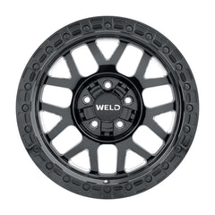 Weld Off-Road W105 17X9.0 Cinch 6X135 6X139.7 ET00 BS5.00 Gloss Black MIL 106.1