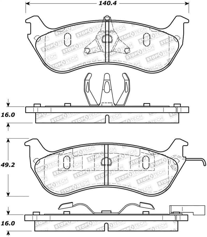 StopTech Street Brake Pads