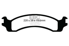 EBC 00-02 Dodge Ram 2500 Pick-up 5.2 2WD (Pad with wear sensor) Ultimax2 Front Brake Pads