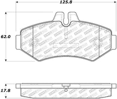 StopTech 02-11 Mercedes G500 Street Select Rear Brake Pads