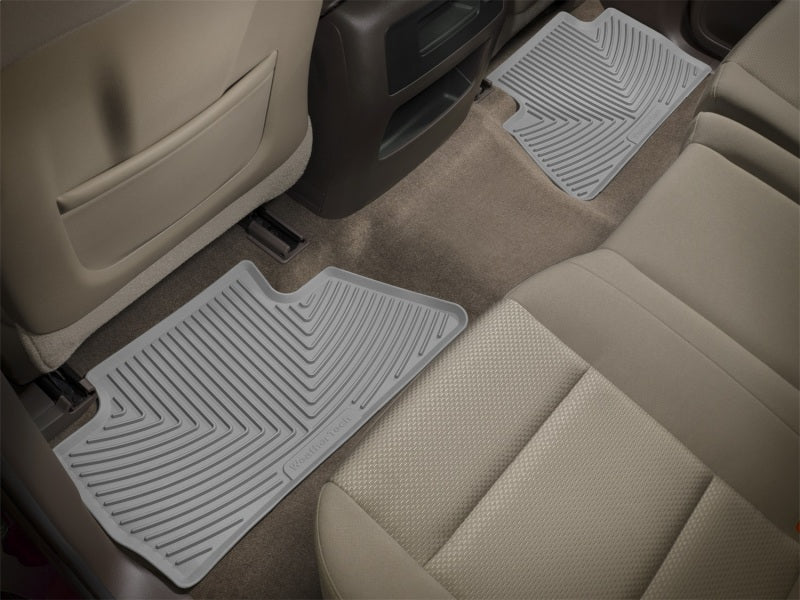 WeatherTech 14+ Chevrolet Silverado Rear Rubber Mats - Black