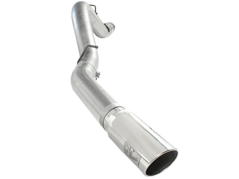 aFe Atlas Exhaust 5in DPF-Back Al Steel 11-13 GM Diesel Trucks V8-6.6L (td) LML (Pol Tip)