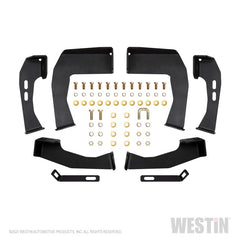 Westin 04-13 Chevy Silverado 1500 Crew Cab HDX Stainless Drop Nerf Step Bars - Textured Black