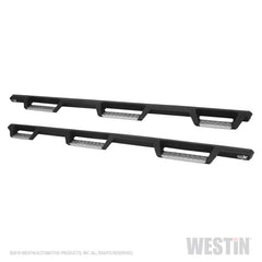 Westin/HDX 07-19 Chevrolet Silverado 2500 8ft Drop Wheel to Wheel Nerf Step Bars - Textured Black