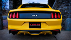 Corsa 2015 Ford Mustang GT Fastback 5.0 3in Xtreme Cat Back Exhaust w/ Dual  Black 4.5in Tips