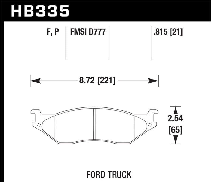 Hawk 99-04 Ford F-450  / 98-04 F53 / 01-04 F-550  Street Front & Rear Brake Pads