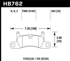 Hawk 15-17 Porsche Cayenne / 15-16 Volkswagen Toureg HPS Street Rear Brake Pads