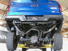 aFe MACH Force-Xp Cat-Back Exhaust w/Dual Hi-Tuck Tips Black 17-18 Ford F-150 Raptor V6-3.5L (tt)