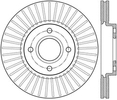 StopTech 2014 Ford Fiesta Right Front Disc Slotted Brake Rotor