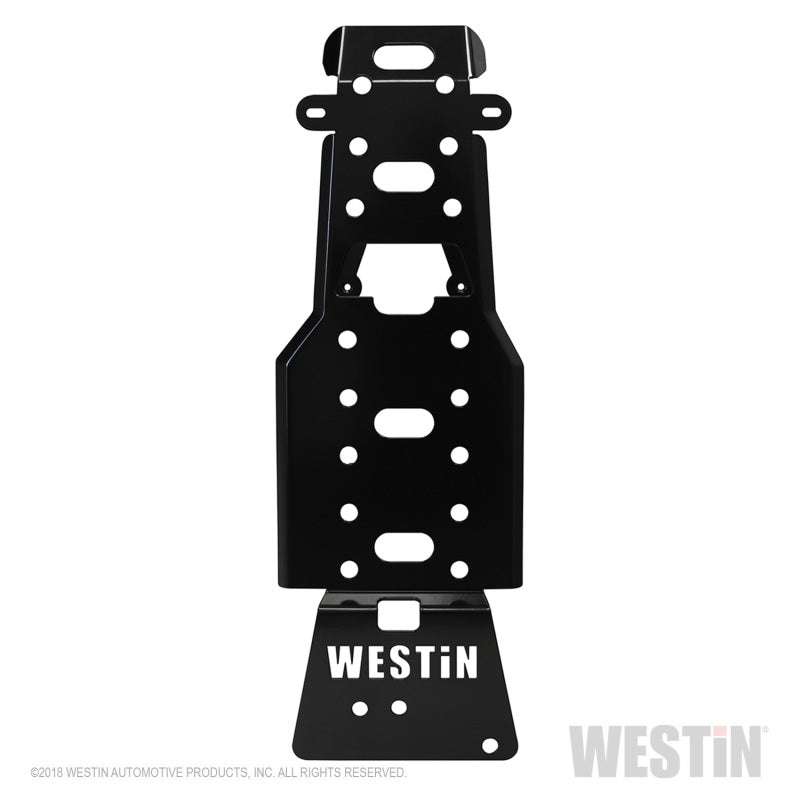 Westin/Snyper 07-11 Jeep Wrangler Transmission Pan Skid Plate - Textured Black