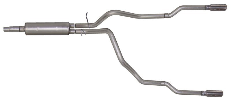 Gibson 98-01 Dodge Ram 1500 Sport 3.9L 2.5in Cat-Back Dual Split Exhaust - Stainless