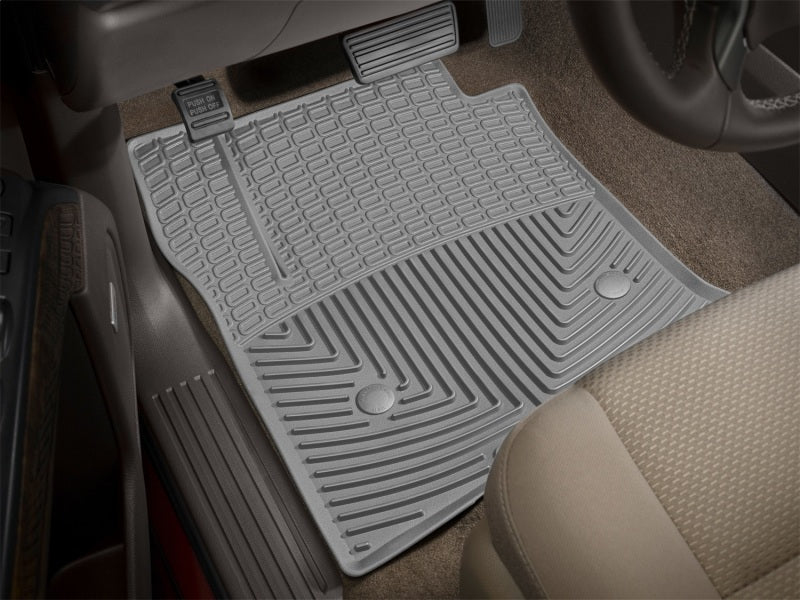 WeatherTech 14+ Chevrolet Silverado Front Rubber Mats - Grey