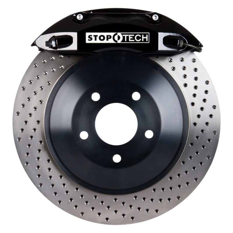 StopTech 05+ Mustang GT(197) Saleen Big Brake Kit BLK ST-40 355x32 1 Piece Slotted Rotors Only