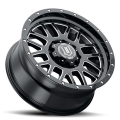 ICON Alpha 20x9 8x170 0mm Offset 5in BS Gloss Black Milled Spokes Wheel