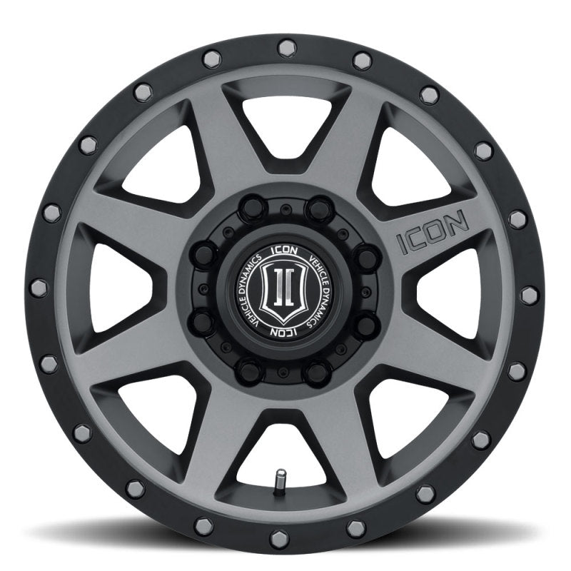 ICON Rebound HD 18x9 8x170 6mm Offset 5.25in BS 125mm Bore Titanium Wheel