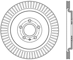 StopTech Premium High Carbon 13-14 Ford Mustang/Shelby GT500 Left Rear Disc Drilled Brake Rotor