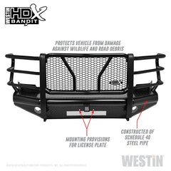 Westin/HDX Bandit 11-16 Ford F-250 / F-350 Front Bumper - Black