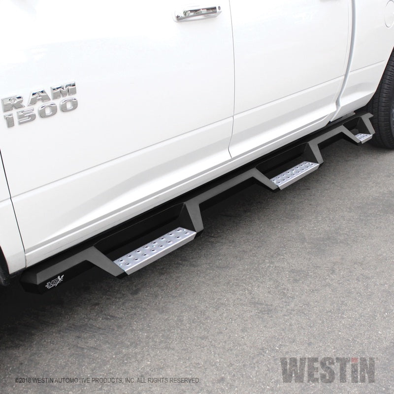 Westin 19-23 1500 Classic CC / 10-23 2500/3500 CC 6.5ft. HDX SS Drop W2W Nerf Step Bars - Tex. Blk