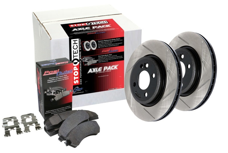 Street Axle Pack, Slotted, 4 Wheel