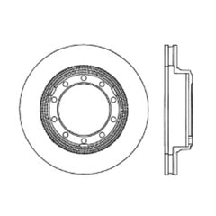 Stoptech 07-09 / 11-18 Ford F-53 Premium Front CryoStop Brake Rotor