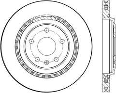 StopTech 16-19 Cadillac ATS / 16-20 Chevrolet Camaro Cryo-Stop Rear Premium High Carbon Rotor