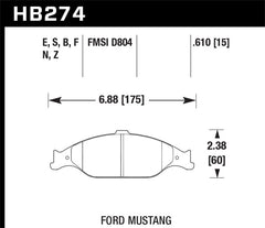 Hawk HP+ Street Brake Pads