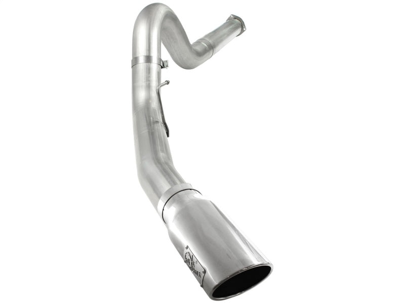 aFe Atlas 5in DPF-Back Aluminized Steel Exh Sys, Ford Diesel Trucks 11-14 v8-6.7L (td) Polished tip