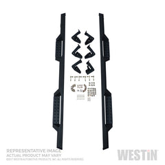 Westin/HDX 17-18 Ford F-150 SuperCrew Drop Nerf Step Bars - Textured Black